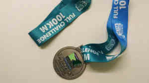 Finishers Medal for the Wye Valley Challenge Ultramarathon